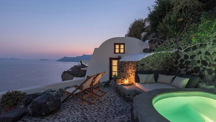 Parathira cave houses by cycladica
